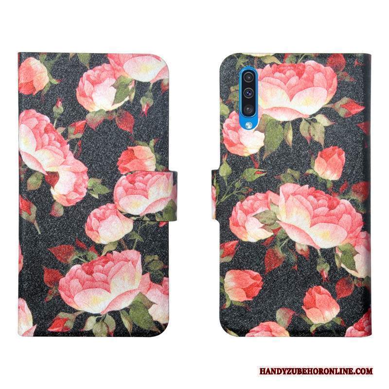 Custodia Samsung Galaxy A50s Protezione Telefono Semplici, Cover Samsung Galaxy A50s Creativo Fiori Tutto Incluso