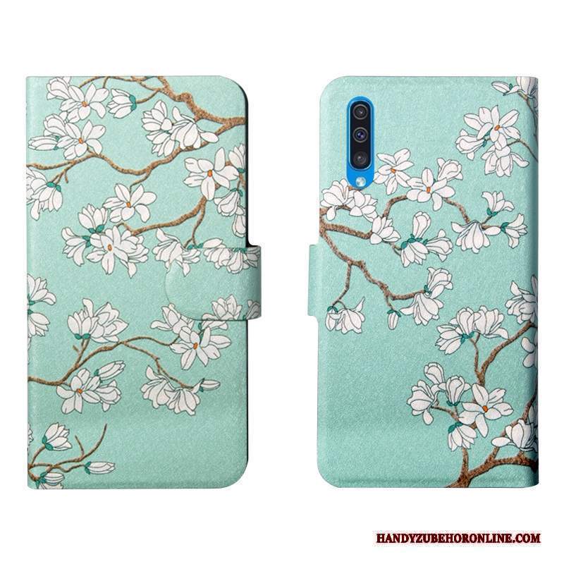 Custodia Samsung Galaxy A50s Protezione Telefono Semplici, Cover Samsung Galaxy A50s Creativo Fiori Tutto Incluso