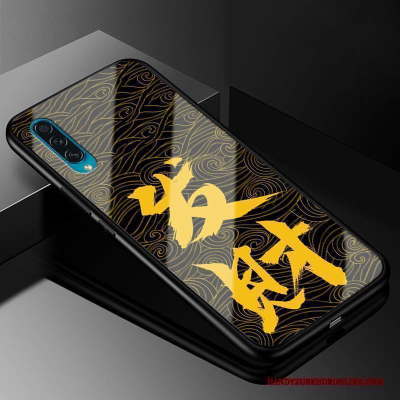 Custodia Samsung Galaxy A50s Silicone Marchio Di Tendenza Anti-caduta, Cover Samsung Galaxy A50s Protezione Giallo Morbido