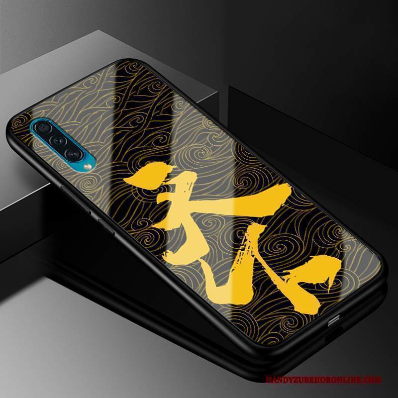 Custodia Samsung Galaxy A50s Silicone Marchio Di Tendenza Anti-caduta, Cover Samsung Galaxy A50s Protezione Giallo Morbido