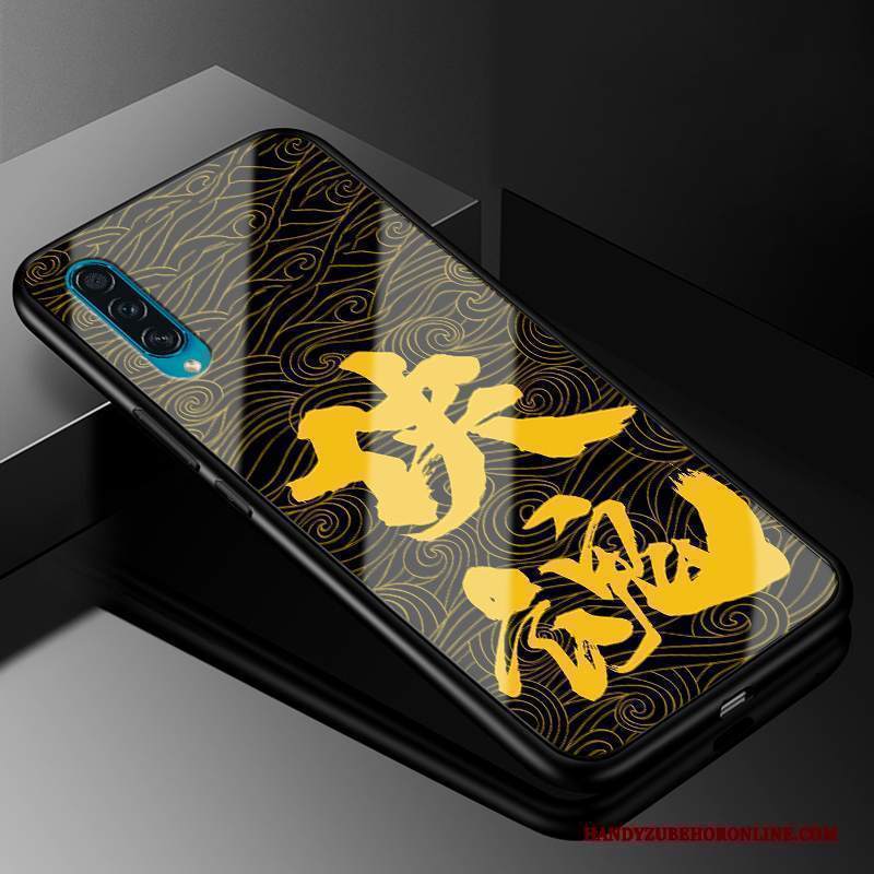 Custodia Samsung Galaxy A50s Silicone Marchio Di Tendenza Anti-caduta, Cover Samsung Galaxy A50s Protezione Giallo Morbido