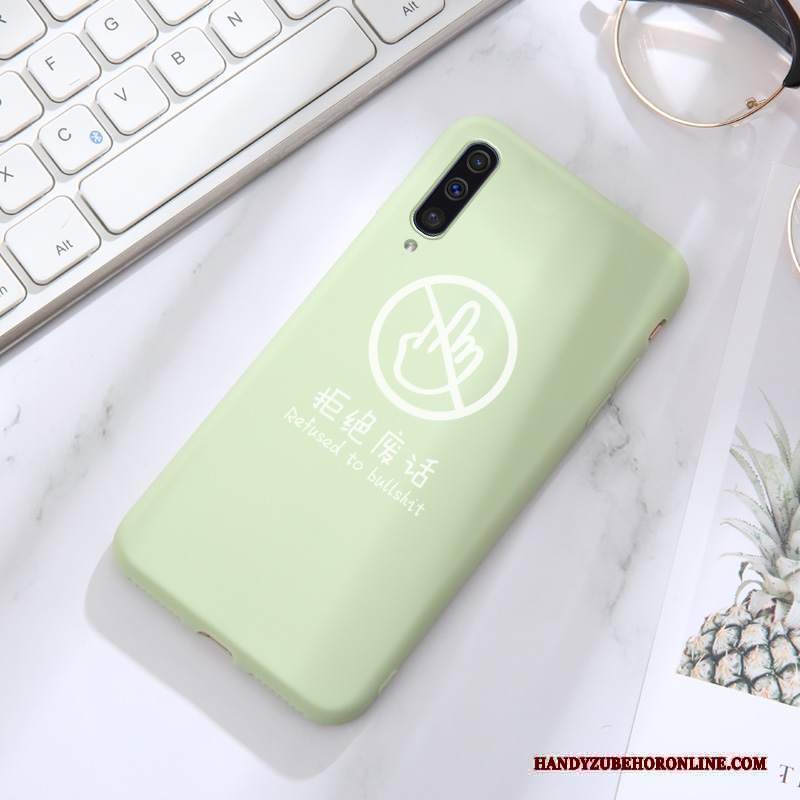 Custodia Samsung Galaxy A50s Silicone Verde Tutto Incluso, Cover Samsung Galaxy A50s Protezione Anti-caduta Amanti