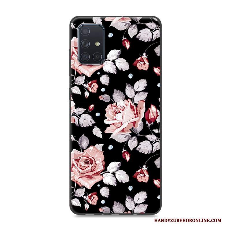 Custodia Samsung Galaxy A51 Cartone Animato Telefono Tendenza, Cover Samsung Galaxy A51 Creativo Rosa