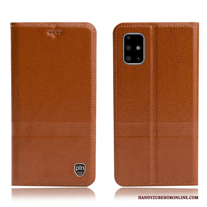 Custodia Samsung Galaxy A51 Folio Anti-caduta Tutto Incluso, Cover Samsung Galaxy A51 Pelle Telefono Modello