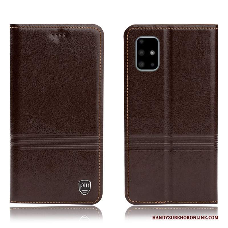 Custodia Samsung Galaxy A51 Folio Anti-caduta Tutto Incluso, Cover Samsung Galaxy A51 Pelle Telefono Modello