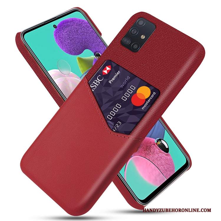 Custodia Samsung Galaxy A51 Pelle Borse Carta, Cover Samsung Galaxy A51 Anti-caduta Di Personalità