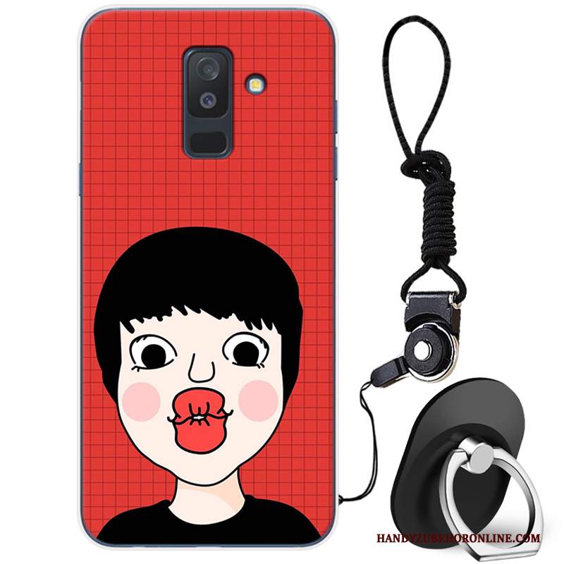 Custodia Samsung Galaxy A6+ Cartone Animato Gioventù Morbido, Cover Samsung Galaxy A6+ Tendenza Anti-caduta