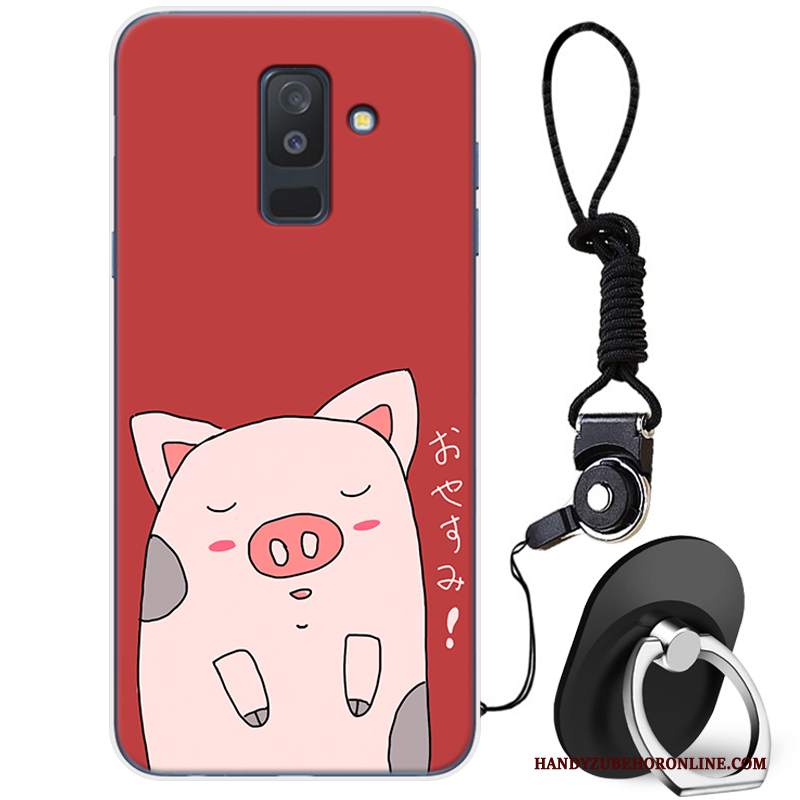 Custodia Samsung Galaxy A6+ Cartone Animato Gioventù Morbido, Cover Samsung Galaxy A6+ Tendenza Anti-caduta