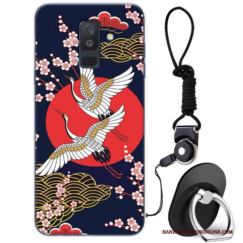 Custodia Samsung Galaxy A6+ Cartone Animato Gioventù Morbido, Cover Samsung Galaxy A6+ Tendenza Anti-caduta