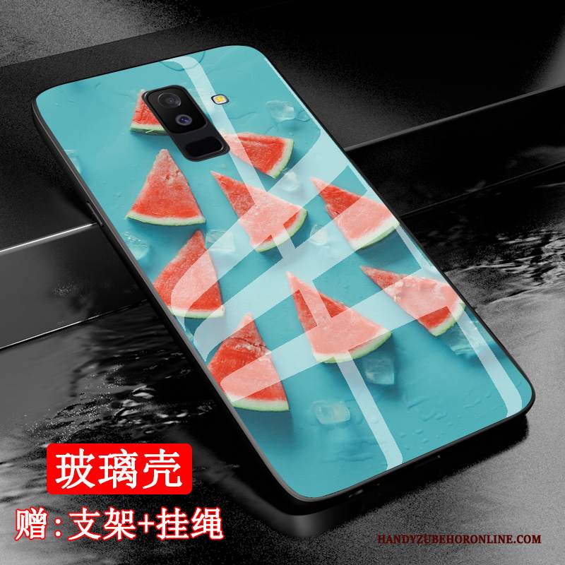 Custodia Samsung Galaxy A6+ Moda Frutta Gioventù, Cover Samsung Galaxy A6+ Anti-caduta Giallo