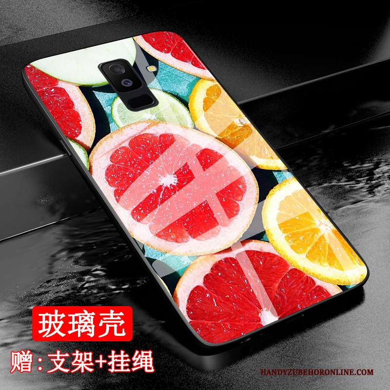 Custodia Samsung Galaxy A6+ Moda Frutta Gioventù, Cover Samsung Galaxy A6+ Anti-caduta Giallo