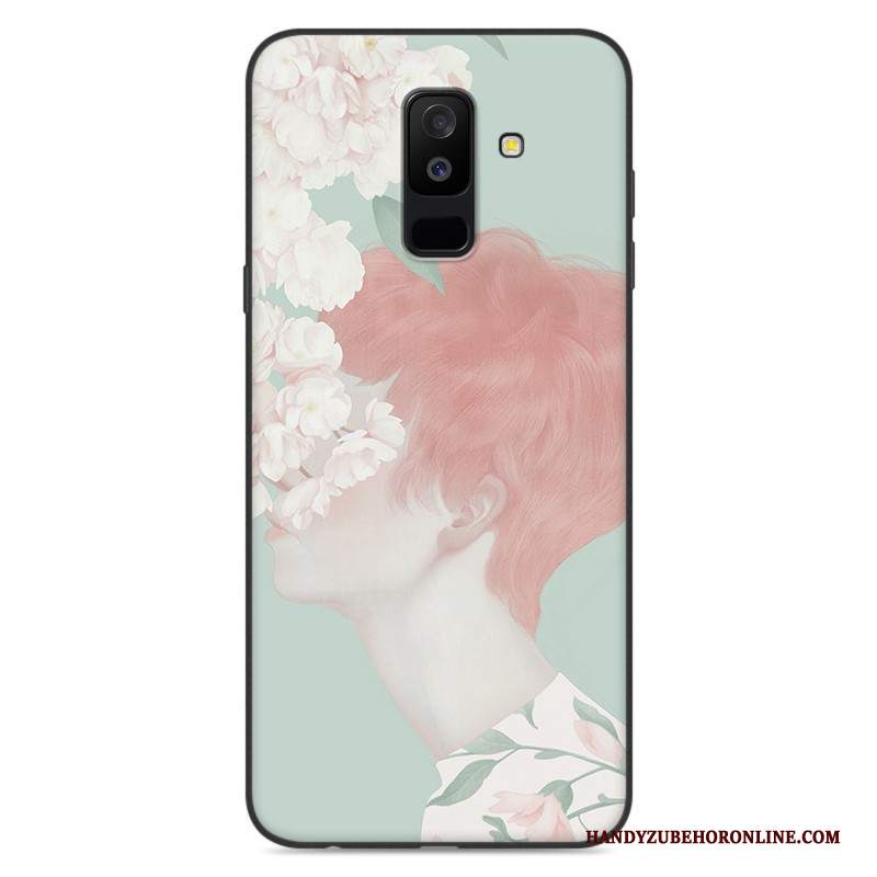 Custodia Samsung Galaxy A6+ Protezione Anti-caduta Blu, Cover Samsung Galaxy A6+ Di Personalitàtelefono