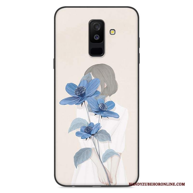 Custodia Samsung Galaxy A6+ Protezione Anti-caduta Blu, Cover Samsung Galaxy A6+ Di Personalitàtelefono