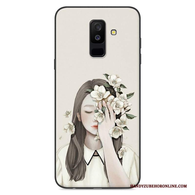 Custodia Samsung Galaxy A6+ Protezione Anti-caduta Blu, Cover Samsung Galaxy A6+ Di Personalitàtelefono