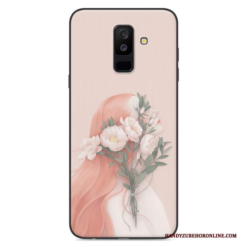 Custodia Samsung Galaxy A6+ Protezione Anti-caduta Blu, Cover Samsung Galaxy A6+ Di Personalitàtelefono