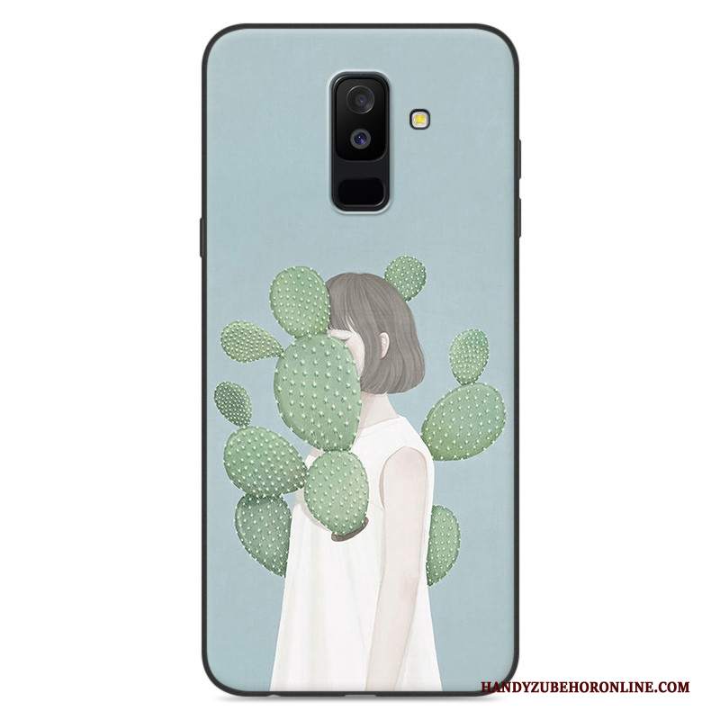 Custodia Samsung Galaxy A6+ Protezione Anti-caduta Blu, Cover Samsung Galaxy A6+ Di Personalitàtelefono