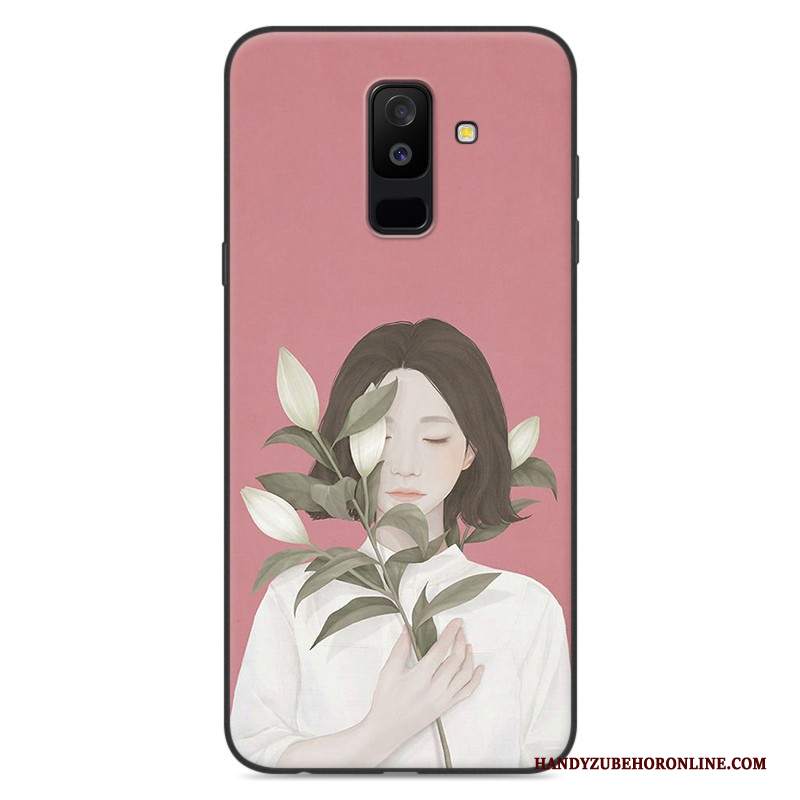 Custodia Samsung Galaxy A6+ Protezione Anti-caduta Blu, Cover Samsung Galaxy A6+ Di Personalitàtelefono