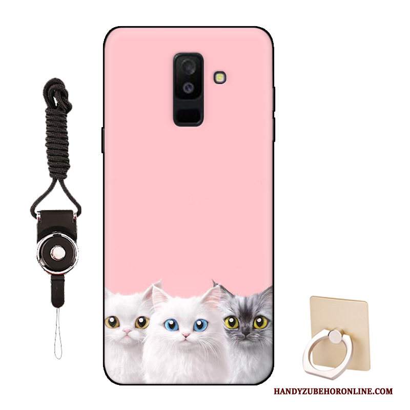 Custodia Samsung Galaxy A6+ Protezione Bello Modello, Cover Samsung Galaxy A6+ Cartone Animato Blu Tutto Incluso