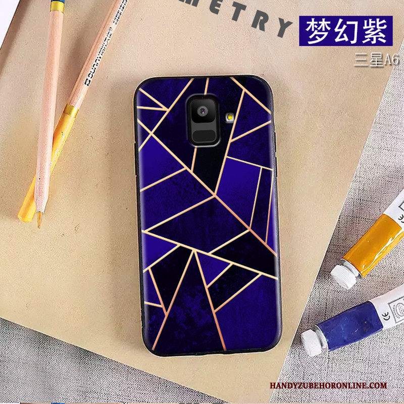 Custodia Samsung Galaxy A6 Protezione Morbido Anti-caduta, Cover Samsung Galaxy A6 Creativo Di Personalità Verde