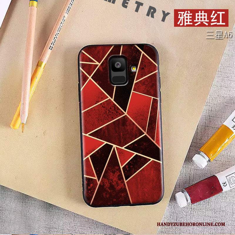 Custodia Samsung Galaxy A6 Protezione Morbido Anti-caduta, Cover Samsung Galaxy A6 Creativo Di Personalità Verde