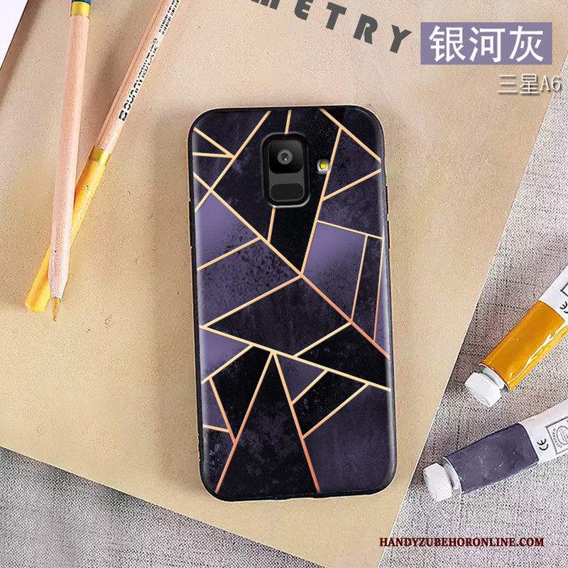 Custodia Samsung Galaxy A6 Protezione Morbido Anti-caduta, Cover Samsung Galaxy A6 Creativo Di Personalità Verde