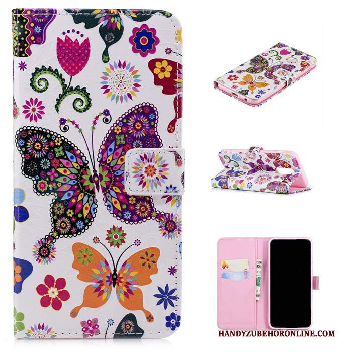 Custodia Samsung Galaxy A6+ Protezione Rosa Di Personalità, Cover Samsung Galaxy A6+ Cartone Animato Telefono