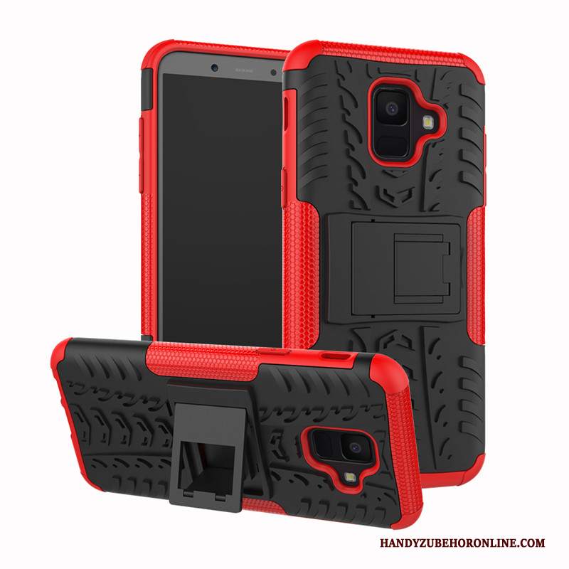 Custodia Samsung Galaxy A6 Protezione Rosso Tutto Incluso, Cover Samsung Galaxy A6 Creativo Telefono Modello