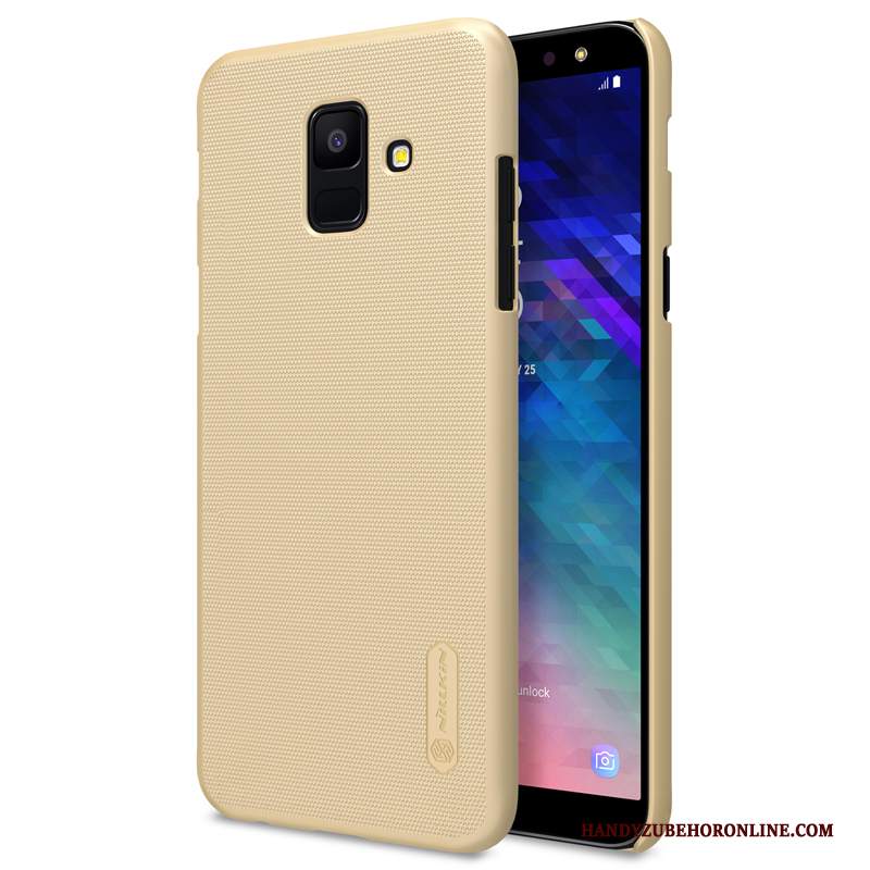 Custodia Samsung Galaxy A6 Protezione Telefono Oro, Cover Samsung Galaxy A6 Difficile Anti-caduta