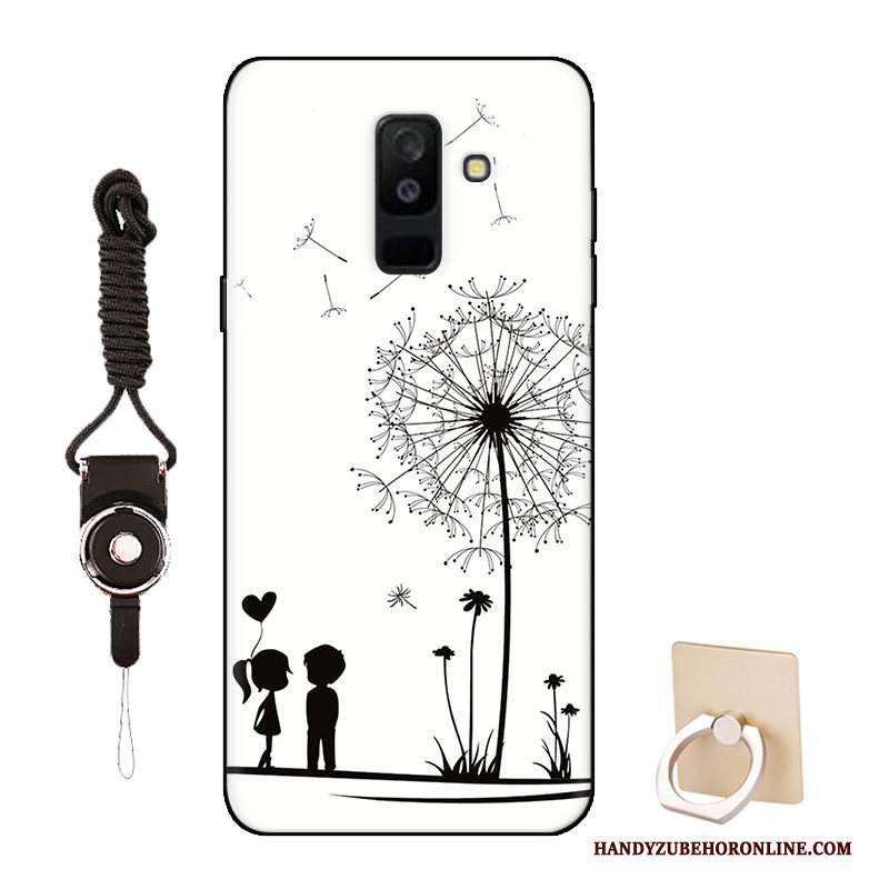 Custodia Samsung Galaxy A6+ Silicone Anti-caduta Bello, Cover Samsung Galaxy A6+ Cartone Animato Tutto Incluso Blu