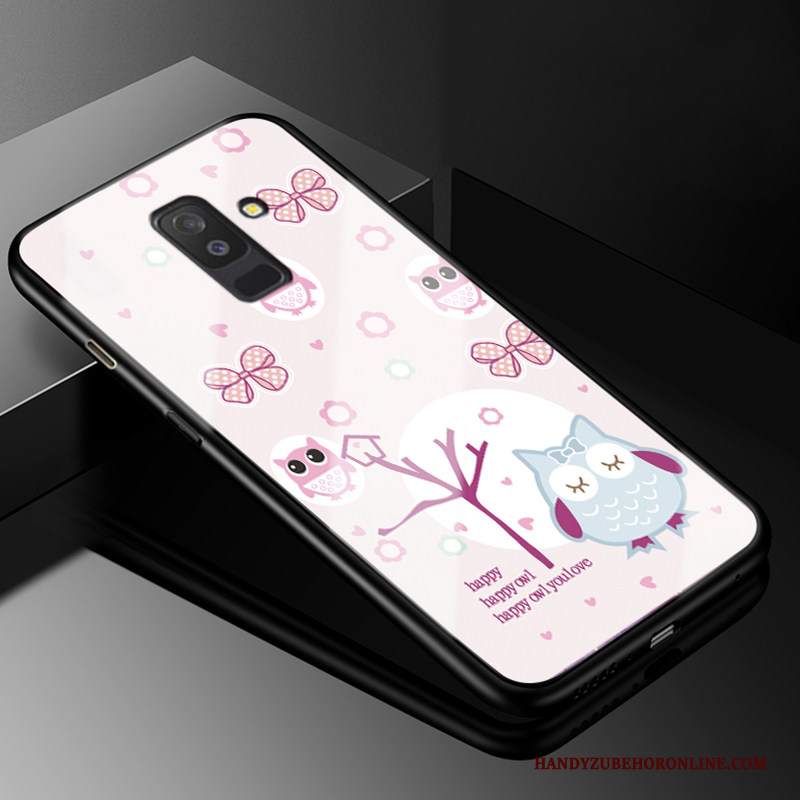 Custodia Samsung Galaxy A6+ Silicone Semplici Fresco, Cover Samsung Galaxy A6+ Cartone Animato Blu Bello