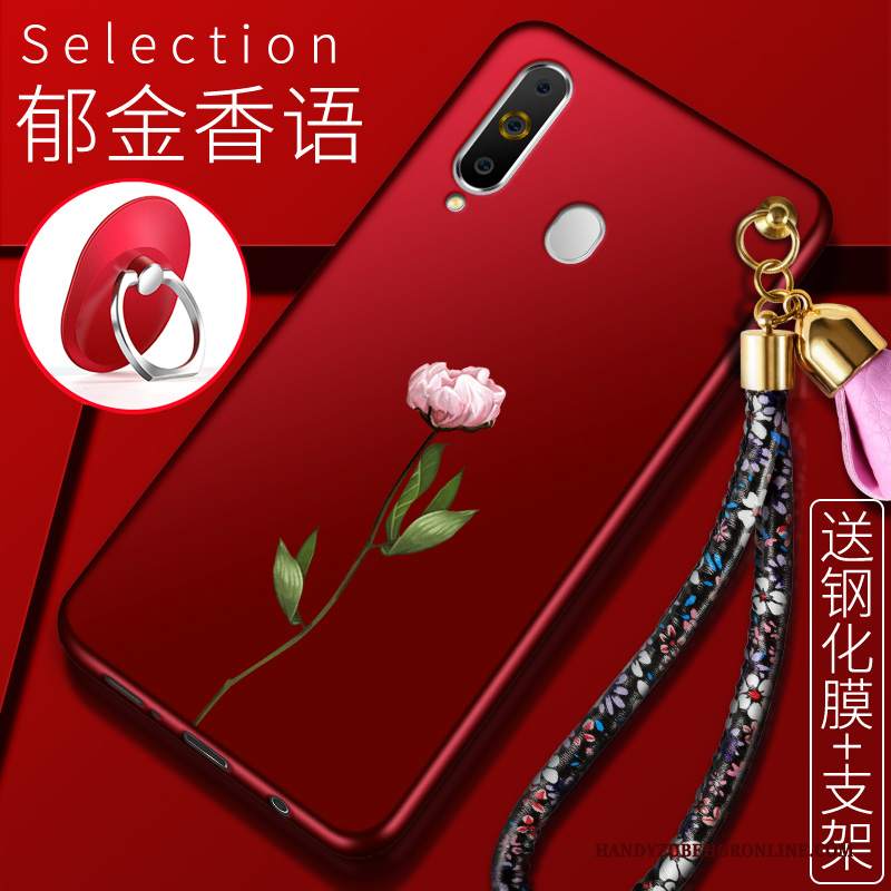 Custodia Samsung Galaxy A60 Bello Rosso, Cover Samsung Galaxy A60 Morbidotelefono