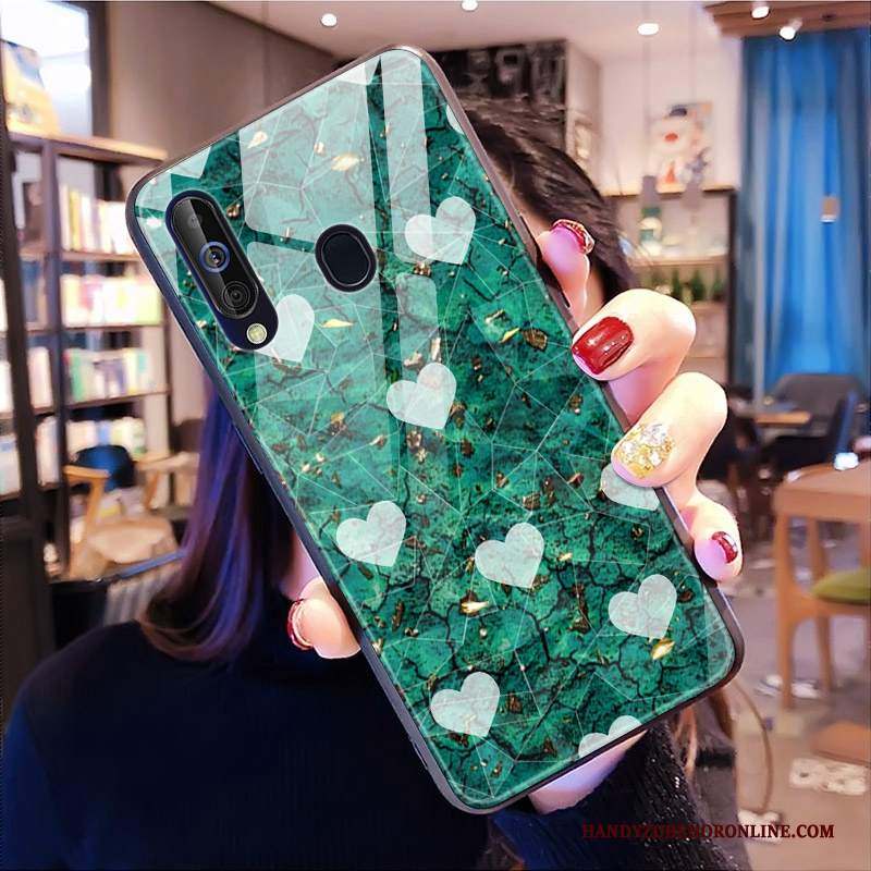 Custodia Samsung Galaxy A60 Marchio Di Tendenza Morbido, Cover Samsung Galaxy A60 Forma Del Diamantetelefono