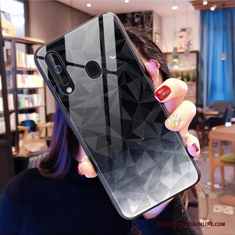 Custodia Samsung Galaxy A60 Marchio Di Tendenza Morbido, Cover Samsung Galaxy A60 Forma Del Diamantetelefono