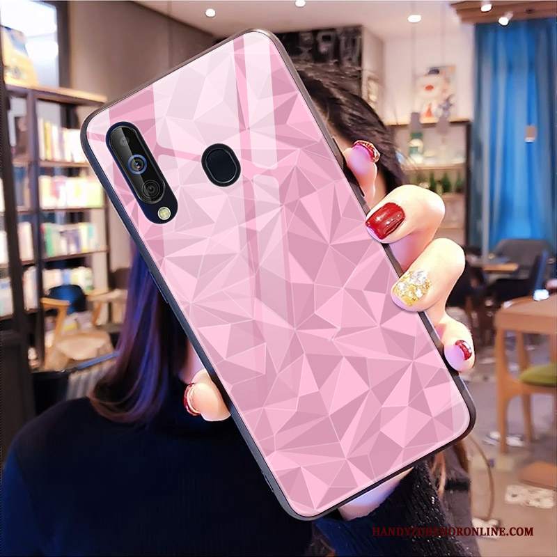 Custodia Samsung Galaxy A60 Marchio Di Tendenza Morbido, Cover Samsung Galaxy A60 Forma Del Diamantetelefono