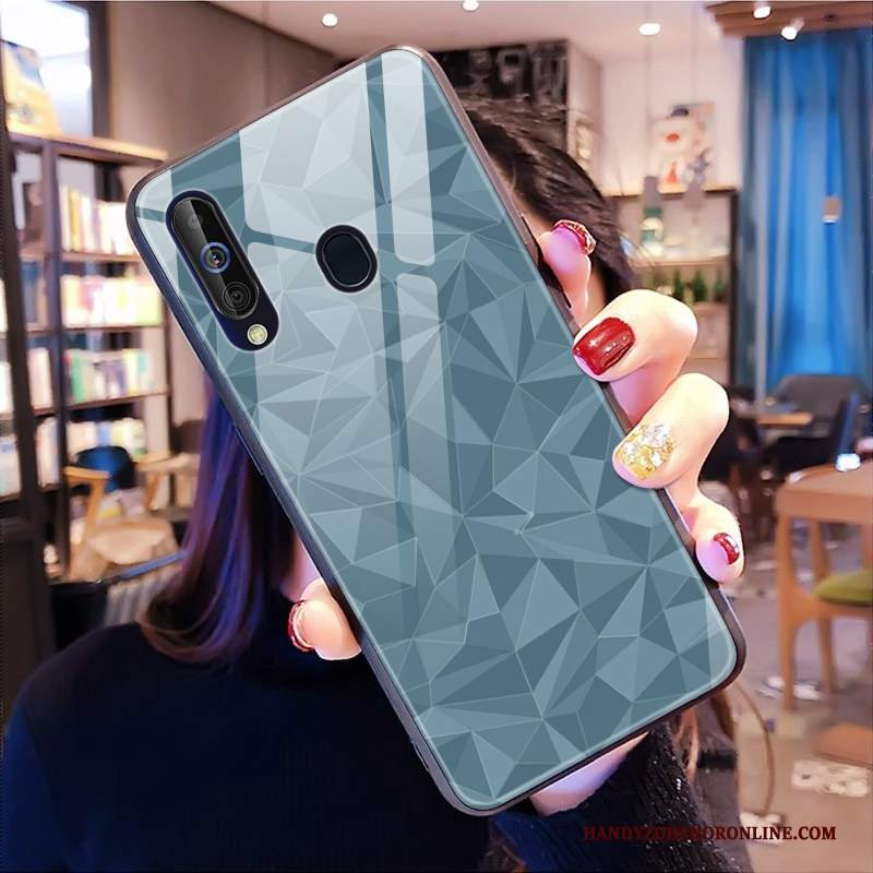 Custodia Samsung Galaxy A60 Marchio Di Tendenza Morbido, Cover Samsung Galaxy A60 Forma Del Diamantetelefono