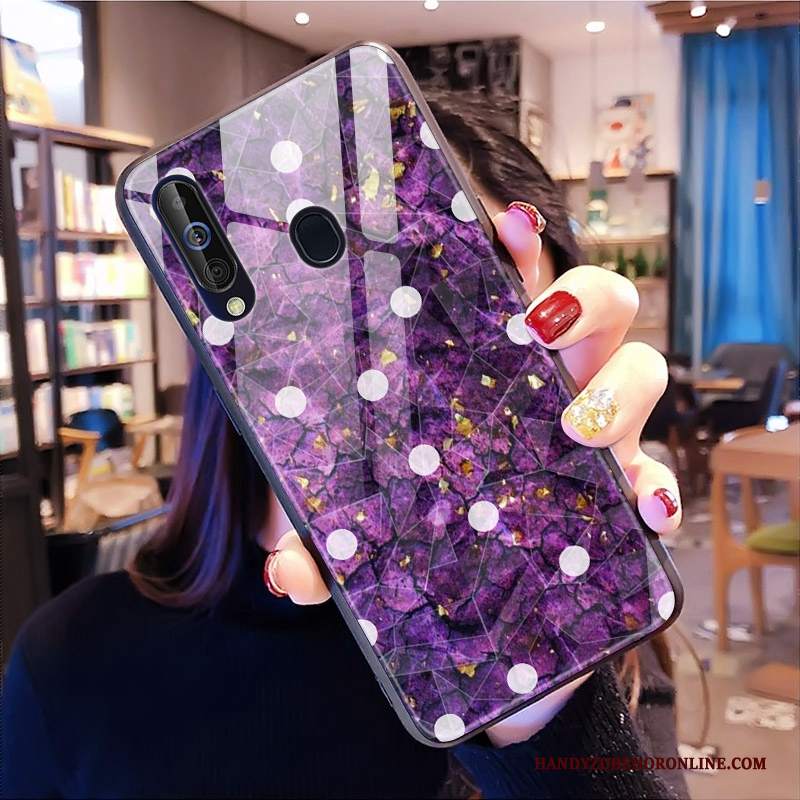 Custodia Samsung Galaxy A60 Marchio Di Tendenza Morbido, Cover Samsung Galaxy A60 Forma Del Diamantetelefono