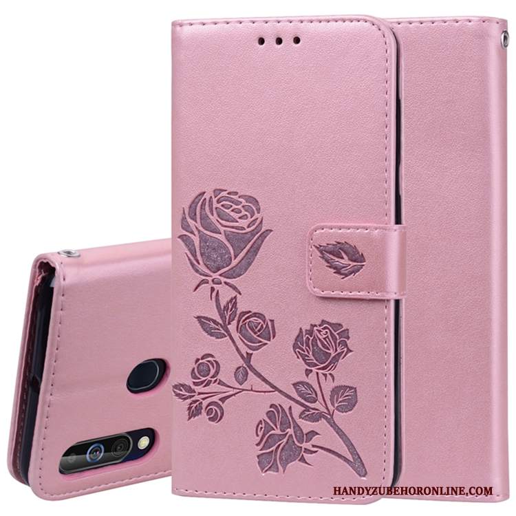 Custodia Samsung Galaxy A60 Pelle Anti-caduta, Cover Samsung Galaxy A60 Folio