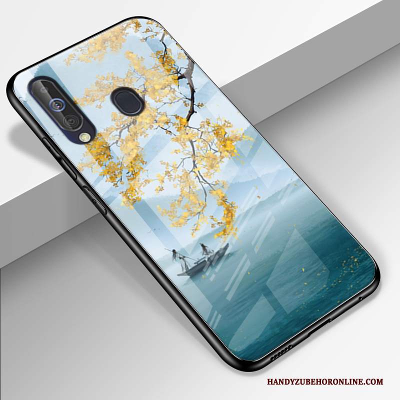 Custodia Samsung Galaxy A60 Protezione Anti-caduta Stellato, Cover Samsung Galaxy A60 Telefono Vetro