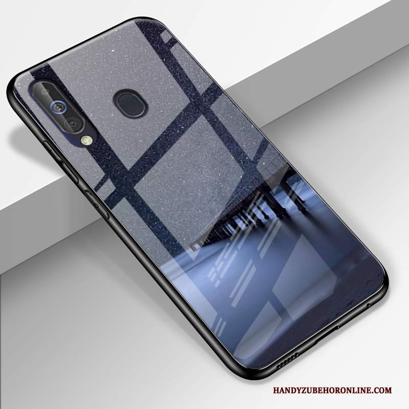 Custodia Samsung Galaxy A60 Protezione Anti-caduta Stellato, Cover Samsung Galaxy A60 Telefono Vetro