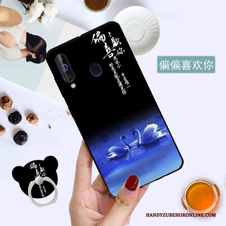 Custodia Samsung Galaxy A60 Protezione Pellicola Protettiva Nero, Cover Samsung Galaxy A60 Tempra