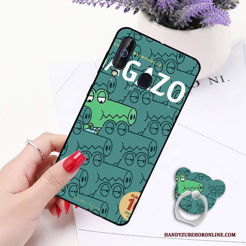 Custodia Samsung Galaxy A60 Silicone Telefono Supporto, Cover Samsung Galaxy A60 Cartone Animato Morbido Ornamenti Appesi