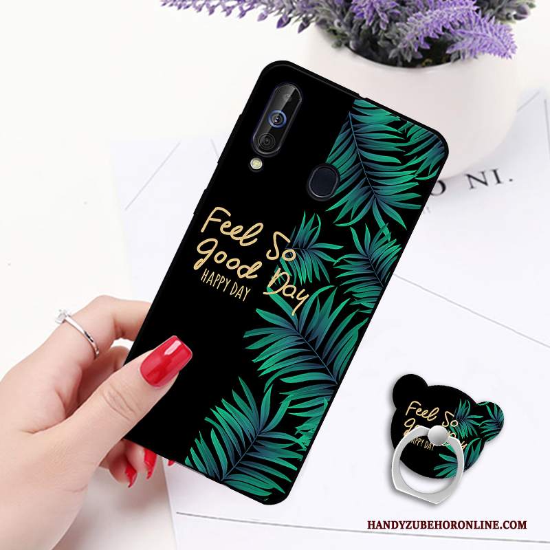 Custodia Samsung Galaxy A60 Silicone Telefono Supporto, Cover Samsung Galaxy A60 Cartone Animato Morbido Ornamenti Appesi