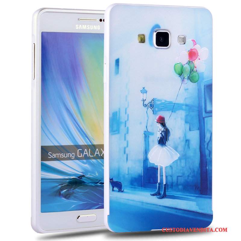 Custodia Samsung Galaxy A7 2015 Colore Metallo Tendenza, Cover Samsung Galaxy A7 2015 Cartone Animato Difficiletelefono