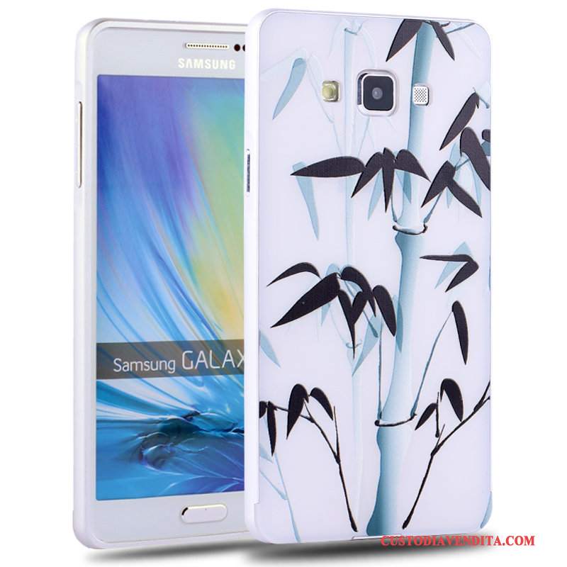 Custodia Samsung Galaxy A7 2015 Colore Metallo Tendenza, Cover Samsung Galaxy A7 2015 Cartone Animato Difficiletelefono