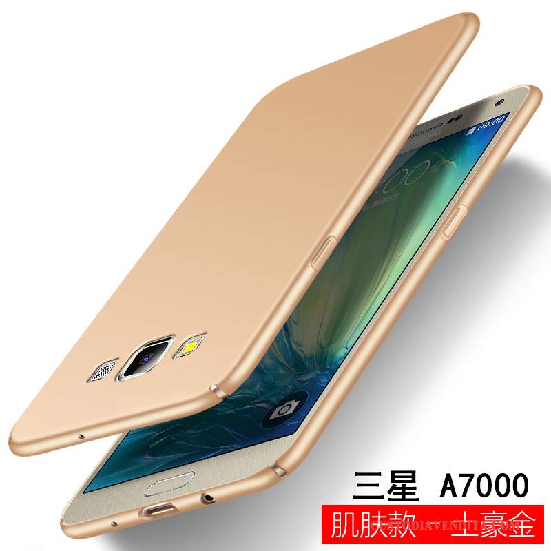 Custodia Samsung Galaxy A7 2015 Protezione Anti-caduta Difficile, Cover Samsung Galaxy A7 2015 Telefono Oro