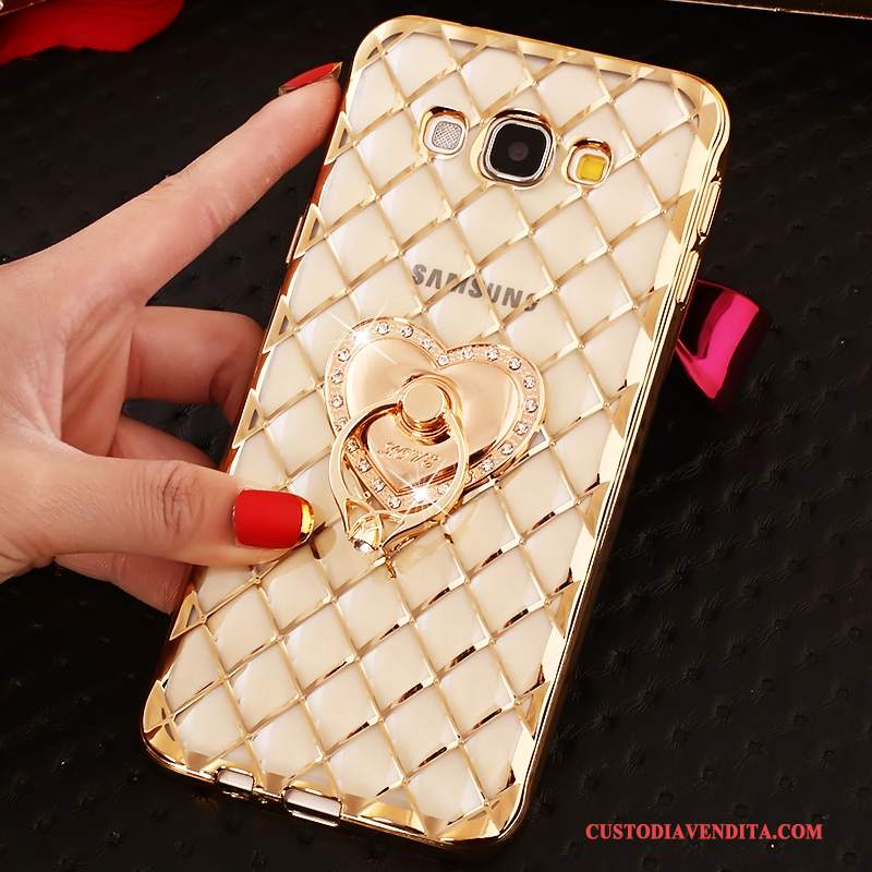 Custodia Samsung Galaxy A7 2015 Protezione Morbidotelefono, Cover Samsung Galaxy A7 2015 Strass Trasparente Oro