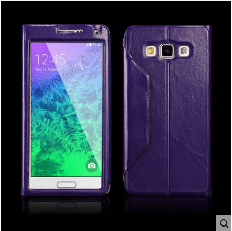 Custodia Samsung Galaxy A7 2015 Protezione Tendenzatelefono, Cover Samsung Galaxy A7 2015 Pelle Nero Anti-caduta