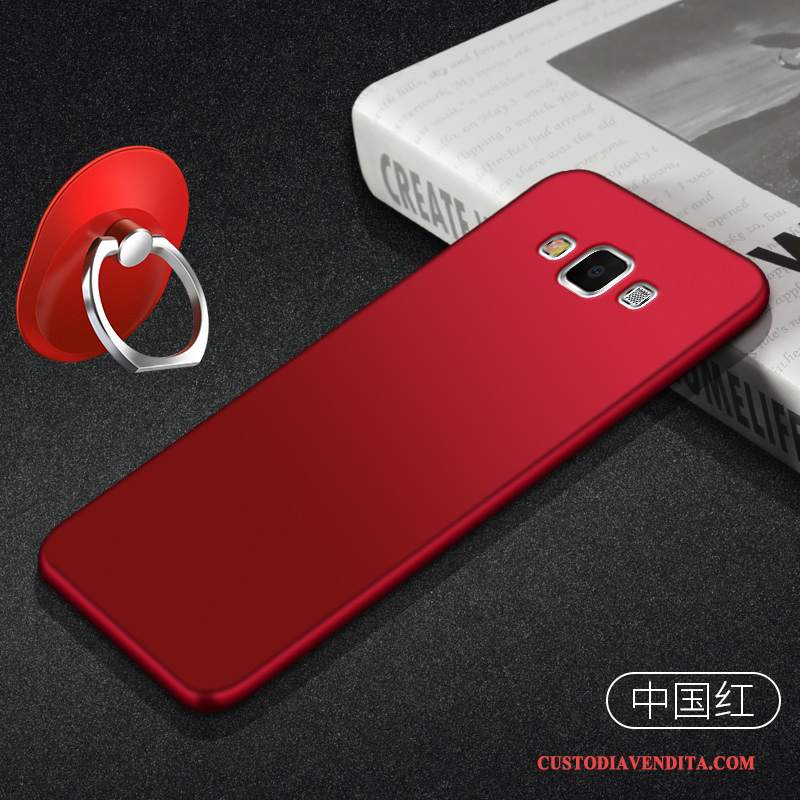 Custodia Samsung Galaxy A7 2015 Silicone Macchiati Tutto Incluso, Cover Samsung Galaxy A7 2015 Protezione Rosso Semplici