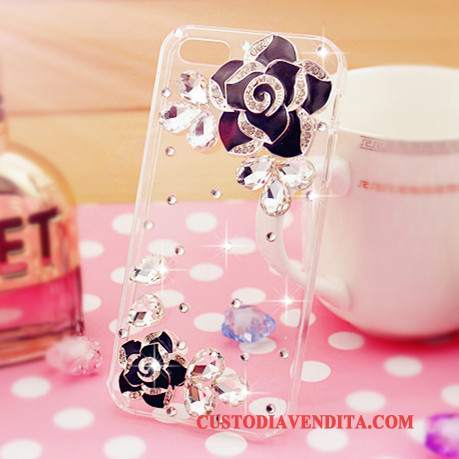 Custodia Samsung Galaxy A7 2015 Silicone Tendenza Rosa, Cover Samsung Galaxy A7 2015 Protezione Con Strass Coperchio Posteriore