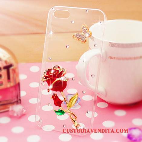 Custodia Samsung Galaxy A7 2015 Silicone Tendenza Rosa, Cover Samsung Galaxy A7 2015 Protezione Con Strass Coperchio Posteriore